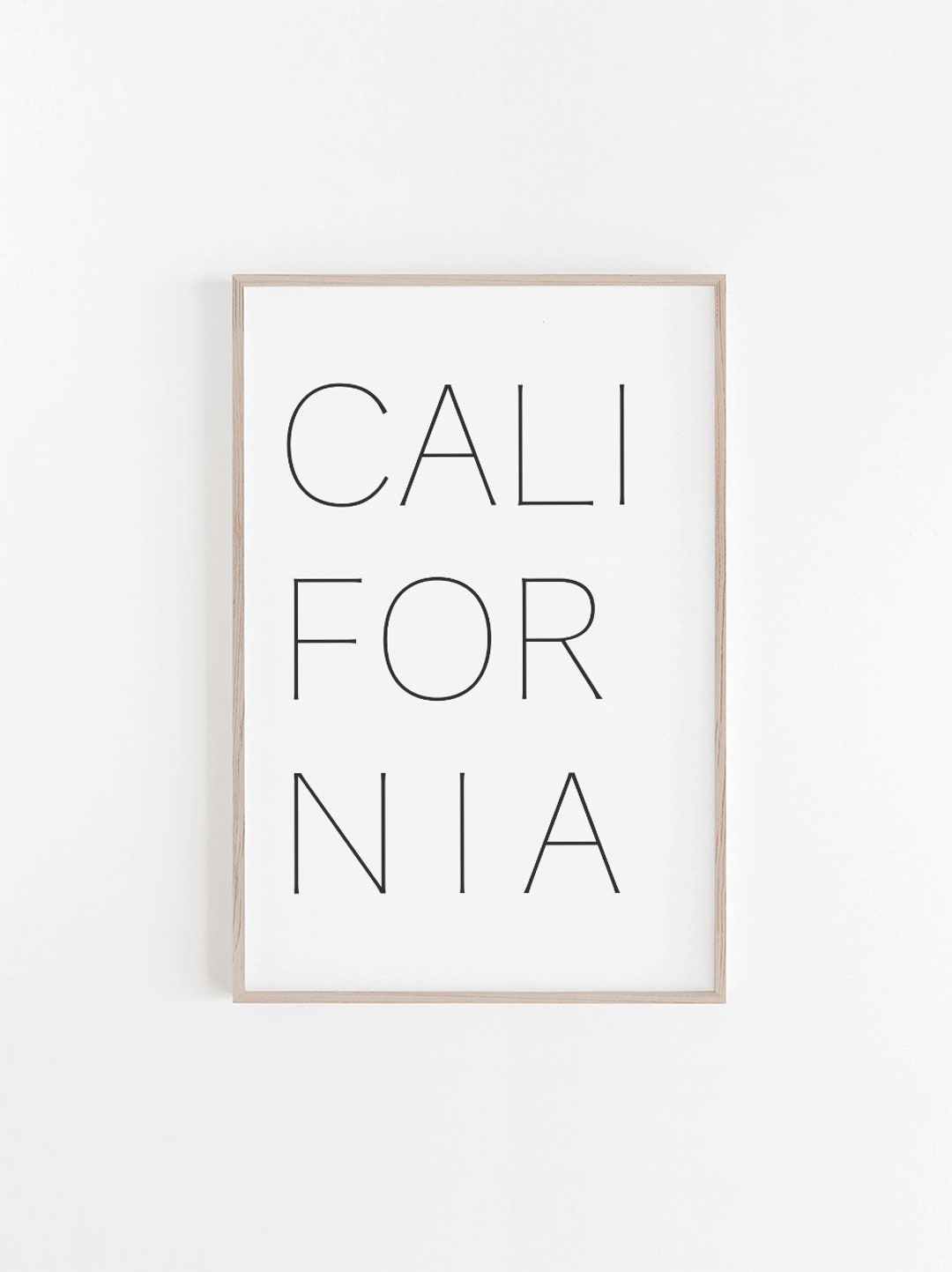 California Wall Art, California Art, California Art Print, Cali Print