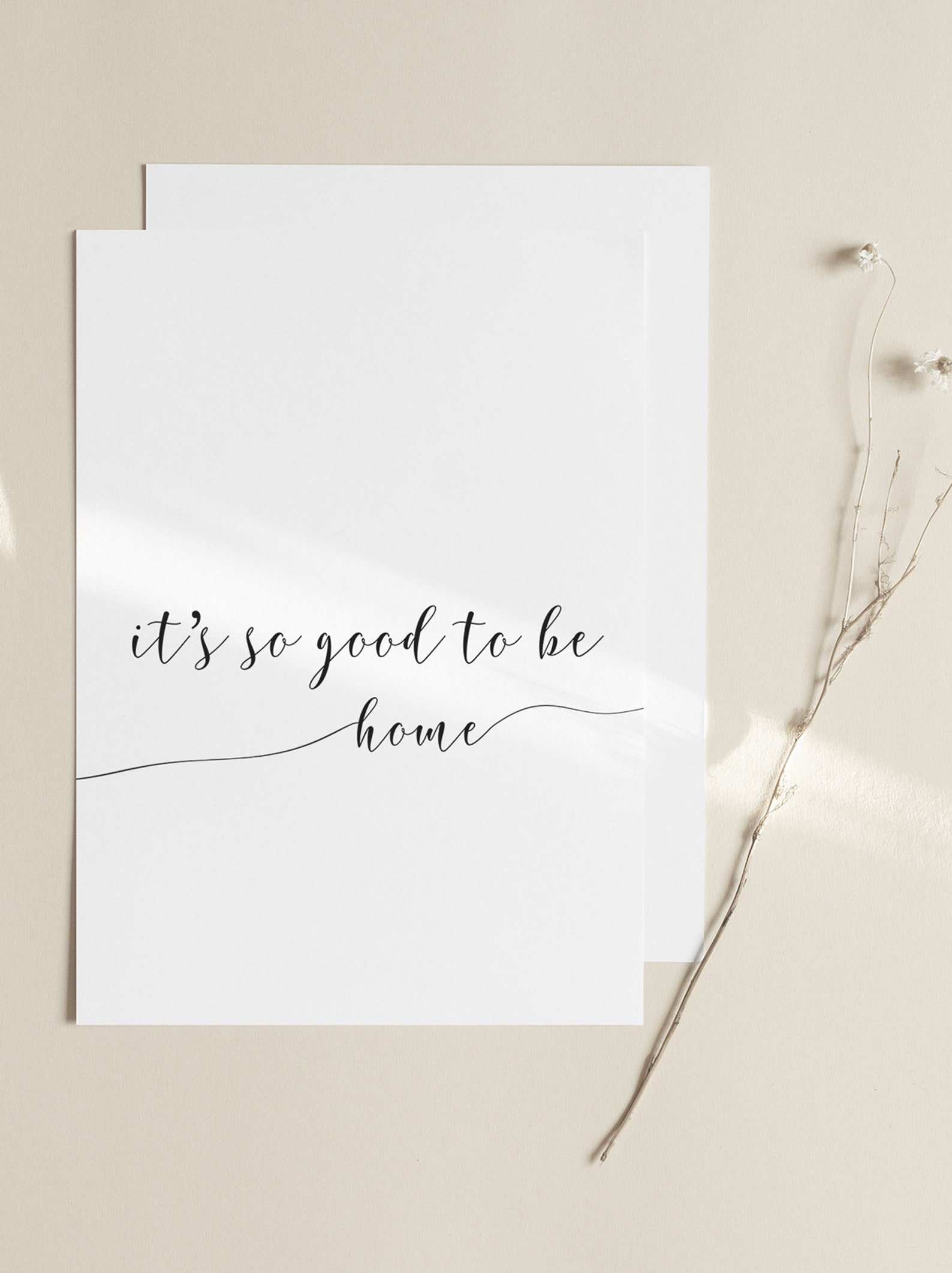 It's so Good to Be Home Print Quote Prints Quote Wall Etsy