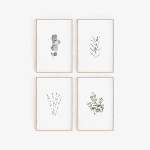 Farmhouse Print Set of 6 Botanical Print Printable Art - Etsy