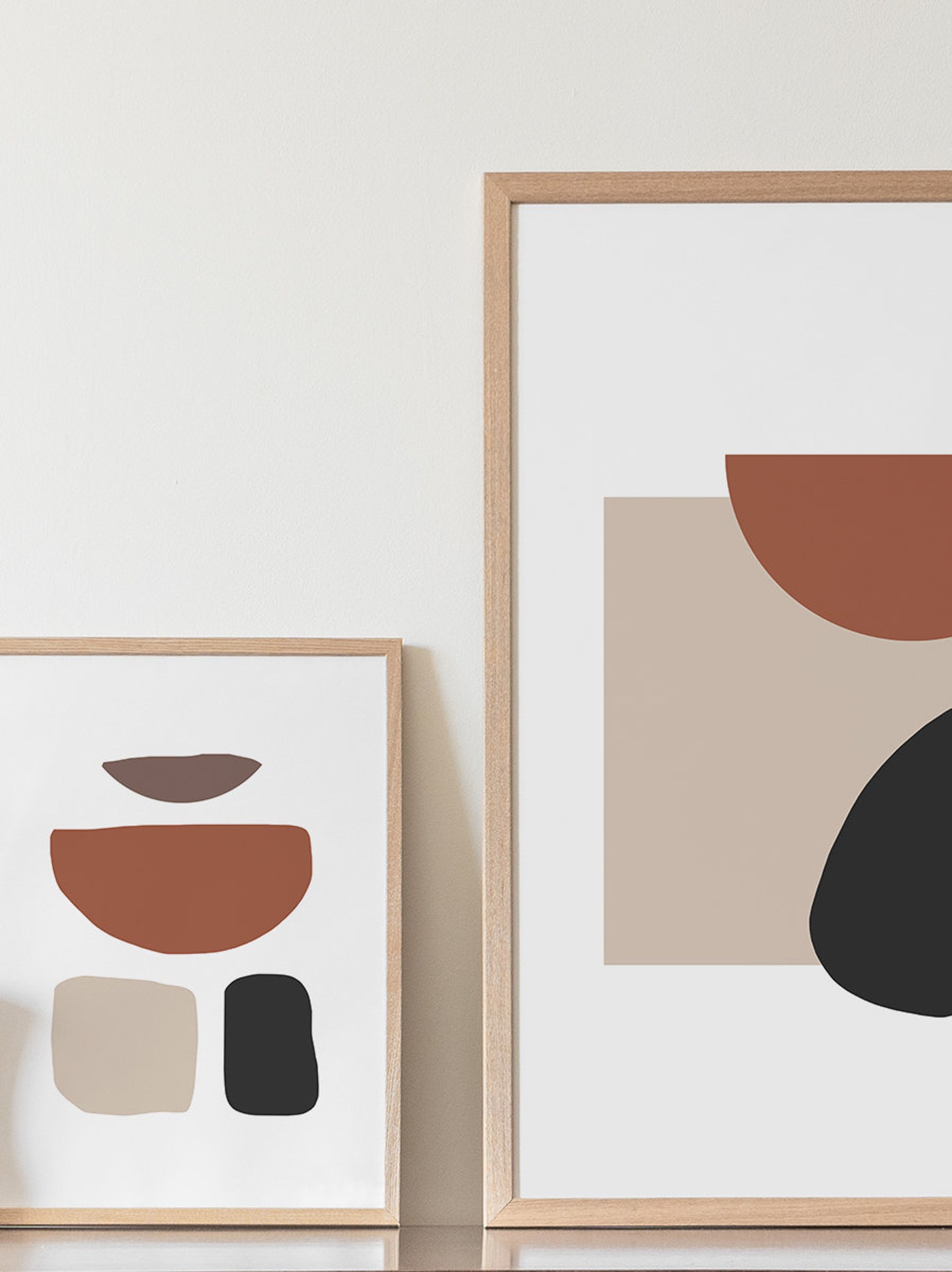 DIY Wall Art Prints Set of 2 Prints Abstract Prints Etsy