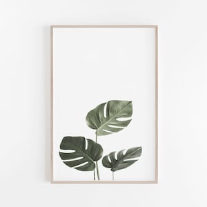 Monstera Print, Monstera Wall Art, Tropical Print, Tropical Wall Art, Tropical Poster, Monstera Art Print, Tropical Art, Tropical Wall Decor