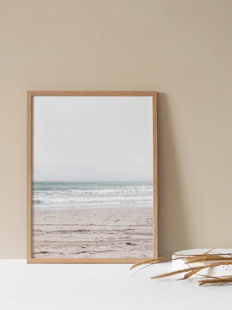 Beach Print Digital Prints Blue Wall Art Beach Decor Beach Etsy