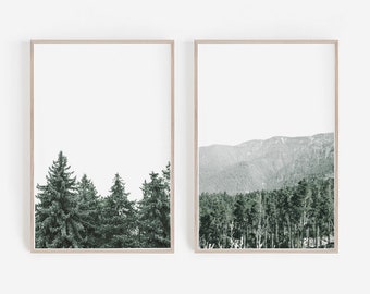 Forest Print,Nature Prints,Wall Art Set,Printable Wall Art,Digital Download,Set of 2 Wall Art,Prints,Set of 2,Large Wall Art,Printable Art