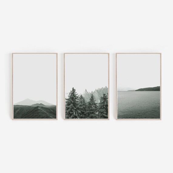 Set of 3 Prints Nature Prints Nature Wall Art Nature Decor Etsy