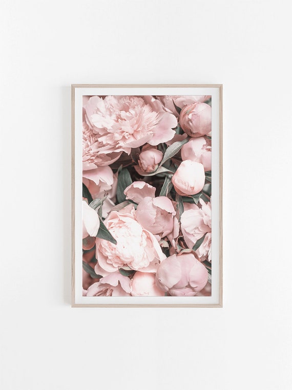 Pivoine Imprimer Art Mural Imprimé Grande Fleur Décoration Murale Impression Dart Art Digital Impressions Numériques Art Mural Estampes Art