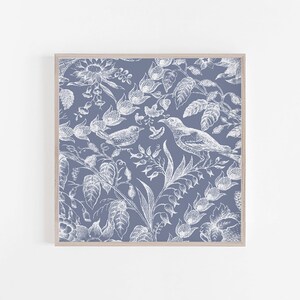 Blue Bird Print, Farmhouse Print, Digital Print, Farmhouse Wall Art ...