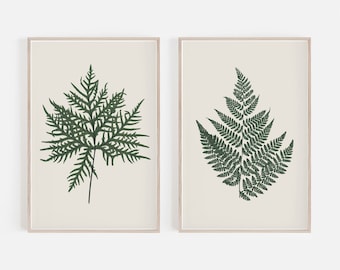 Digital Prints, Botanical Prints, Set of 2 Prints, Large Wall Art, Botanical Set of 2, Botanical Wall Art, Art Prints, Large Wall Art, Print