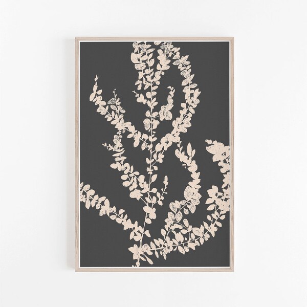 Charcoal Large Wall Art Etsy