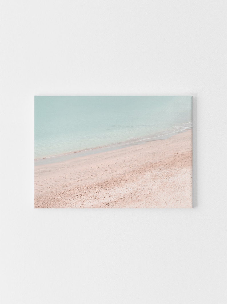 Ocean Art, Beach Print, Wall Art, Beach Art, Prints, Coastal Decor, Ocean Print, Art Prints, Pink Wall Art, Pastel Wall Art, Large Wall Art image 3