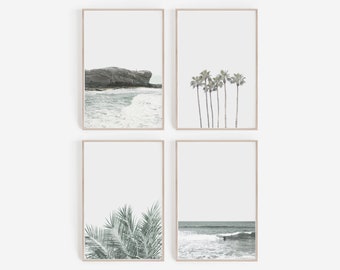 Set of 4 Prints,Print Set,Wall Art Prints,Wall Art,Wall Prints,Digital Prints,Prints,Wall Decor,Art Prints,Beach Prints,Palm Trees Print,Art