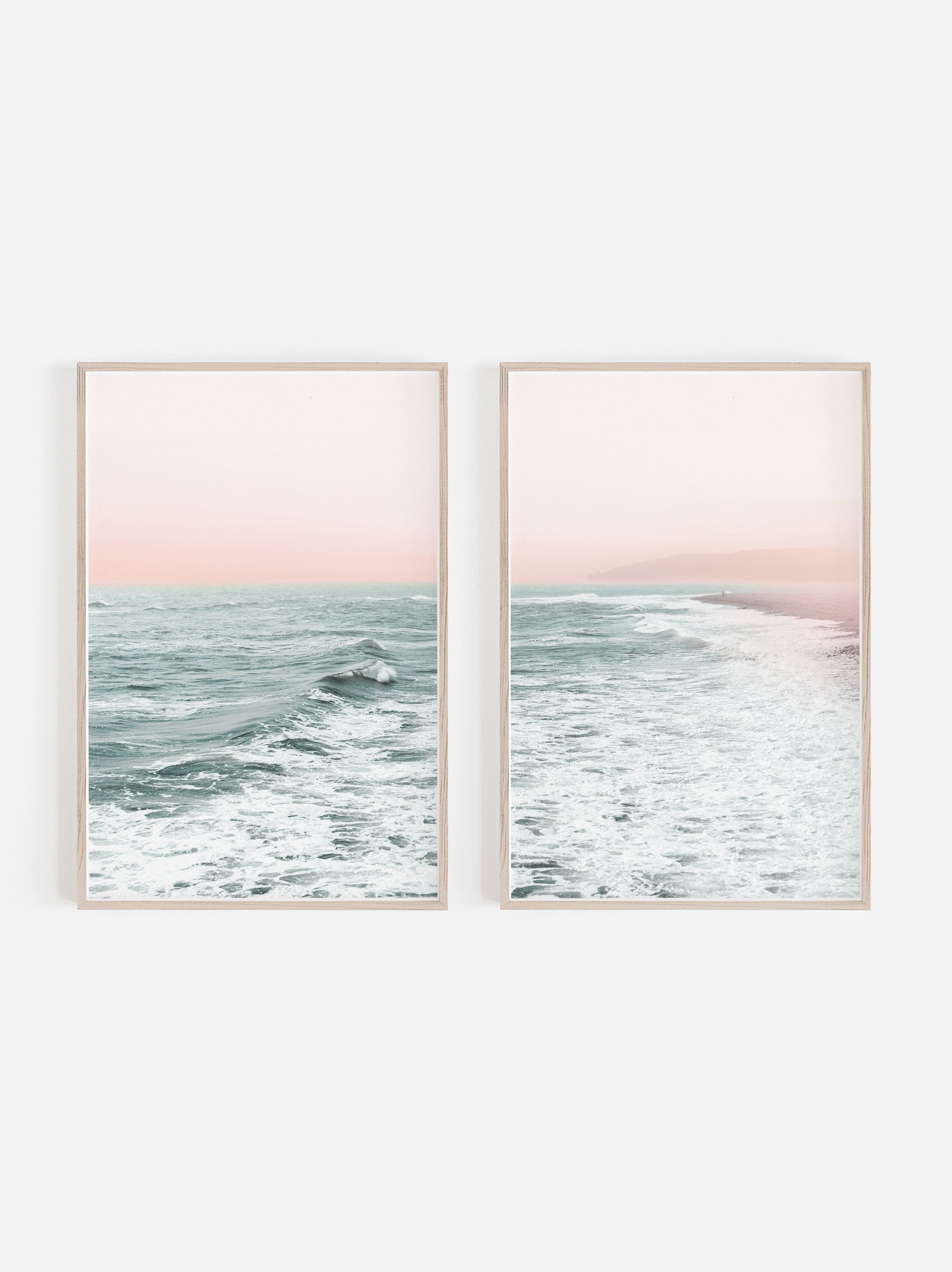 Digitaal, kunst aan de muur, strandafdrukken, wanddecoratie, set van 2 afdrukken, strandkunst aan de muur, kunst aan de muur, kunst aan de kust, set van afdrukken, decor van het huis, prenten