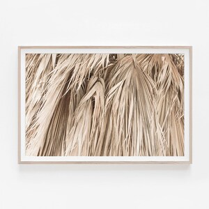 Natural Wall Art, Palm Frond Print, Horizontal Wall Art, Horizontal Prints, Large Wall Art, Digital Download, Wall Prints, Decor, Palm Print
