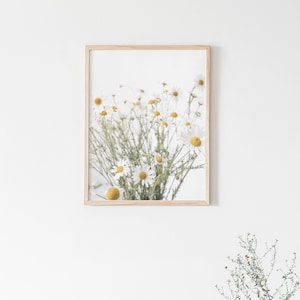 Farmhouse Print, Impression numérique, Farmhouse Wall Art, Camomile Print, Wall Art, Farmhouse Art Decor, Square, 8x10, 8.5x11, 5x7, 11x14 Prints image 2