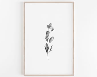 Black and White Art,Black and White,Minimalist Print,Minimalist Wall Art,Black and White Print,Poster Print,Large Wall Art,Botanical Prints