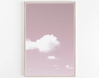 Cloud Print, Cloud Wall Art, Pastel Wall Art, Pink Wall Art, Pastel Art Print, Cloud, Photography, Prints Wall Art, Wall Art Prints, Artwork