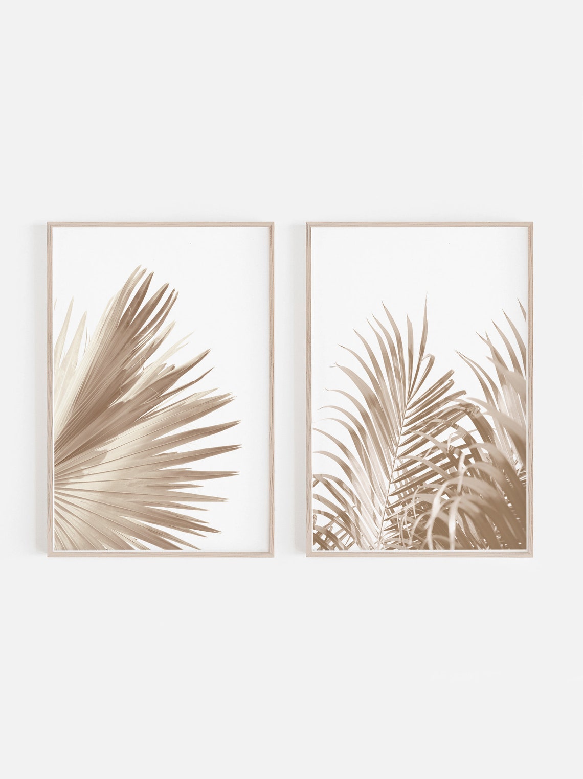 Digital Prints Wall Art Set of 2 Prints Beige Wall Art Etsy