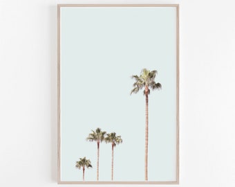 Prints,Wall Art,Home Decor,Palm Print,Palm Tree Print,Large Wall Art,Wall Print,Pastel Wall Art,Pastel Print,Tropical Room Decor,Wall Decor