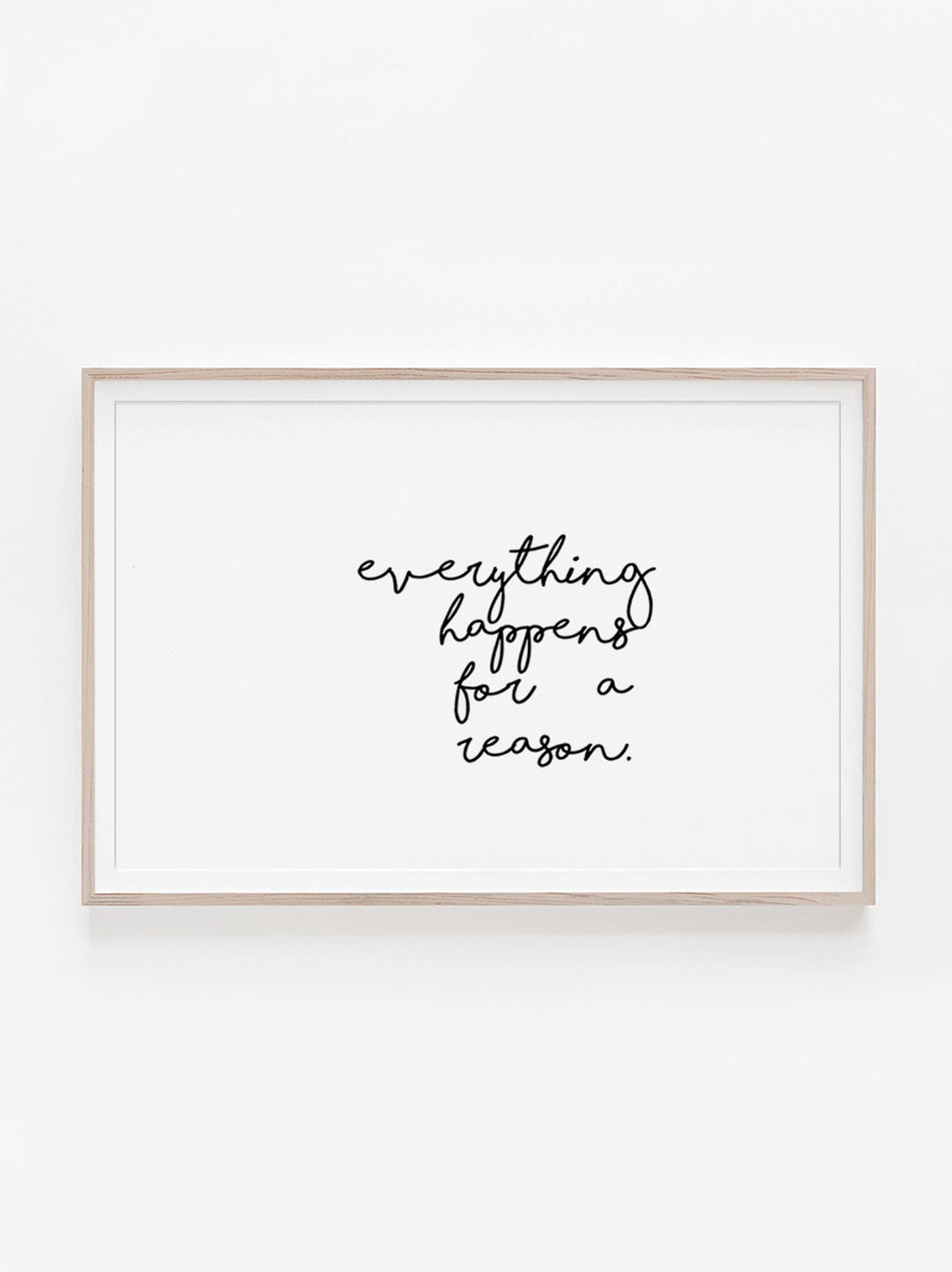 Horizontal Art, Quote Print, Inspirational Quote, Poster, Print, Quote