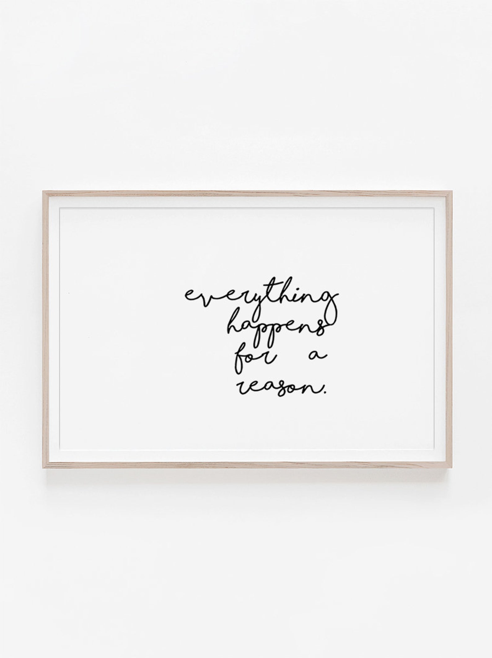 Horizontal Art Quote Print Inspirational Quote Poster | Etsy