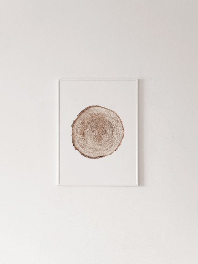 Wood Print, Wood Rings Prints, Wood Wall Art, Tree Rings, Wood Stump, Wood Art, Prints, Wall Art, Decor, Prints Wall Art, Digital Print, Art image 3