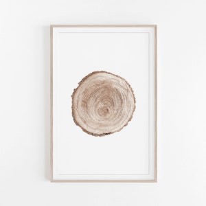 Wood Print, Wood Rings Prints, Wood Wall Art, Tree Rings, Wood Stump, Wood Art, Prints, Wall Art, Decor, Prints Wall Art, Digital Print, Art image 1