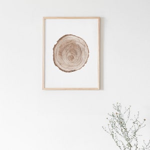 Wood Print, Wood Rings Prints, Wood Wall Art, Tree Rings, Wood Stump, Wood Art, Prints, Wall Art, Decor, Prints Wall Art, Digital Print, Art image 2