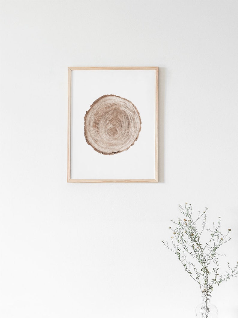 Wood Print, Wood Rings Prints, Wood Wall Art, Tree Rings, Wood Stump, Wood Art, Prints, Wall Art, Decor, Prints Wall Art, Digital Print, Art image 2