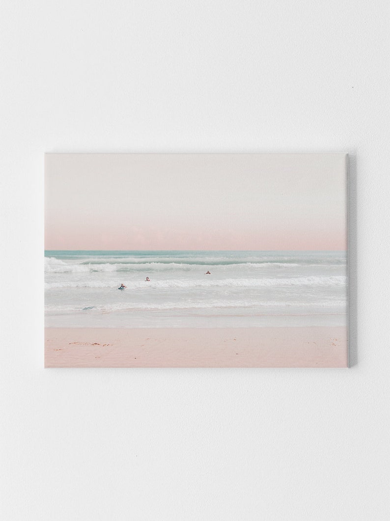 Beach Digital Print, Pastel Wall Art, Pastel Print, Digital Print, Wall Art Prints, Large Wall Art, Horizontal Print, Horizontal Wall Art