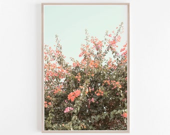 Floral Print, California Print, California Wall Art, Pastel Wall Art, Pastel Decor, Pastel Print, California Flower Print, Wall Art Prints