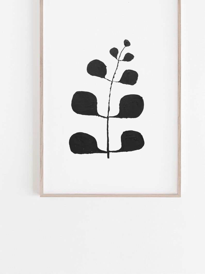 Black and White Art Watercolour Print Black and White Print Etsy