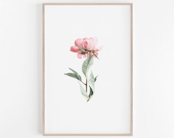 Peony Print, Peony Print, Floral Print, Pink Wall Art ,Flowers Print, Wall Print, Art Print, Floral Art, Printable Art, Digital Download