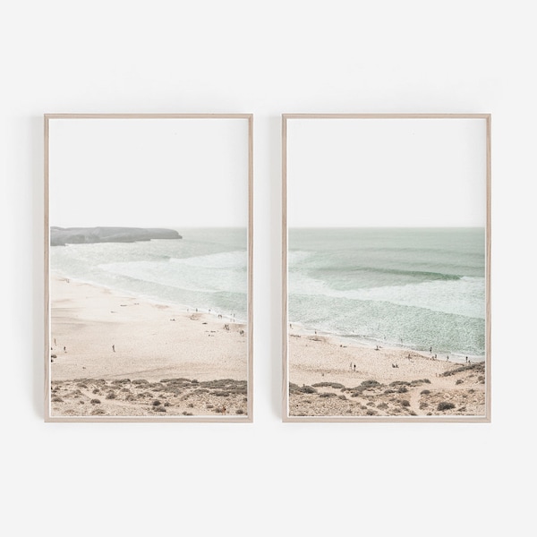 DIY Wall Art, Coastal Prints, Wall Decor, Set of 2 Prints, Beach Prints, Wall Art, Coastal Wall Art, Poster Print, Home Decor, Cali Style