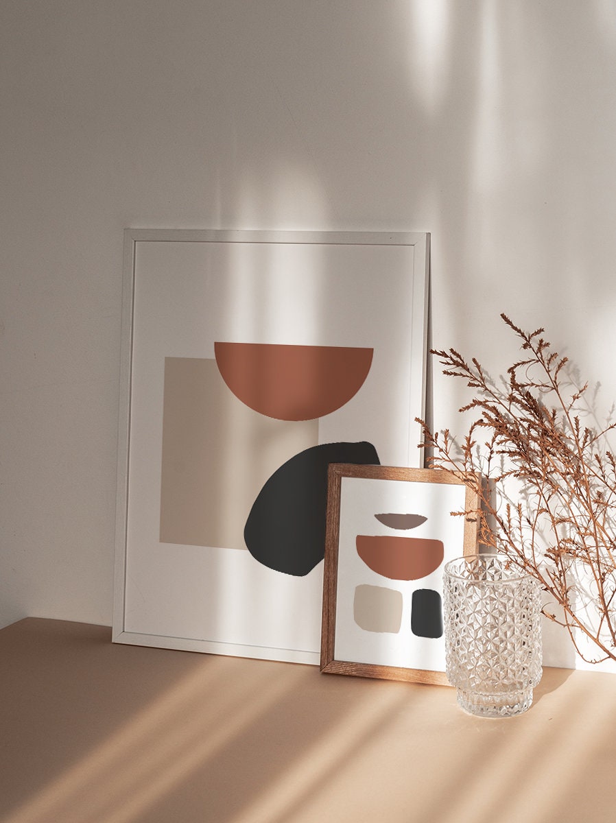 DIY Wall Art Prints Set of 2 Prints Abstract Prints Etsy