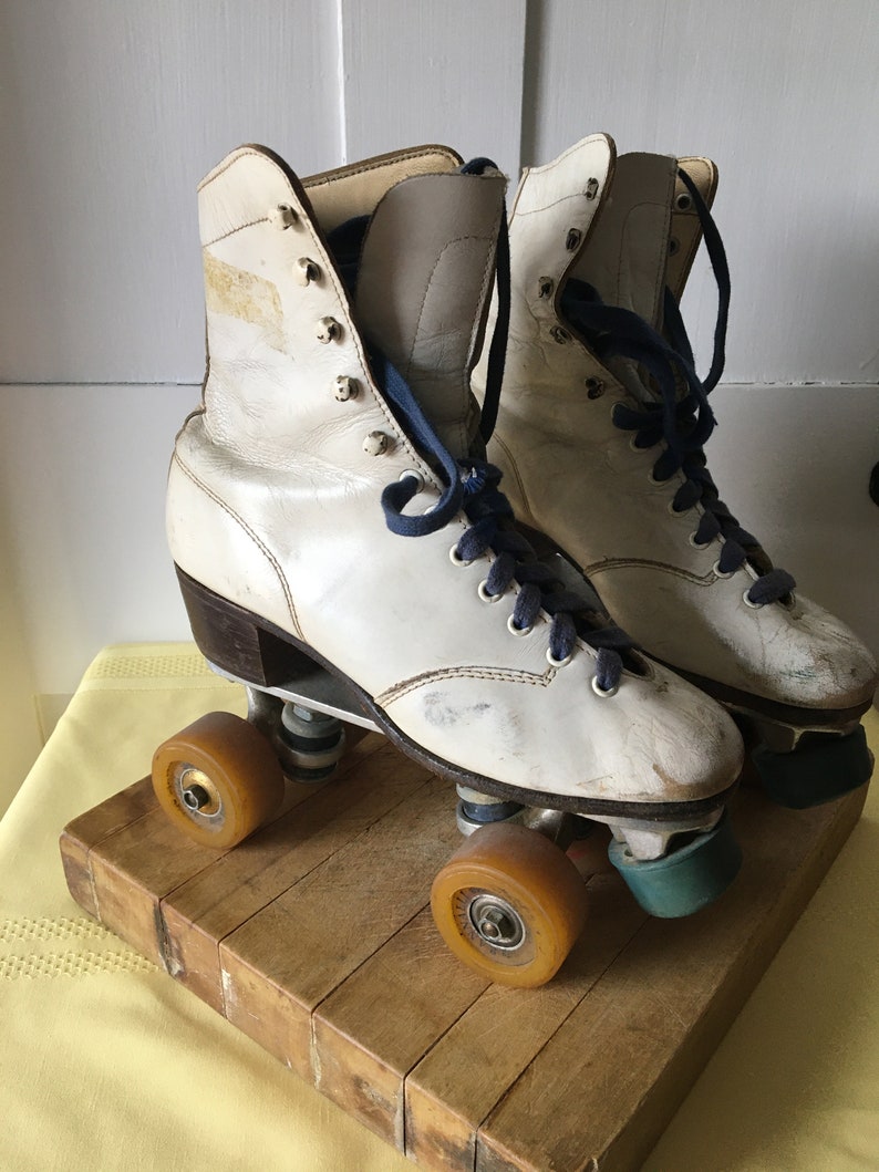 Vintage Women's White Roller Skates Size 6 Roller Derby Etsy