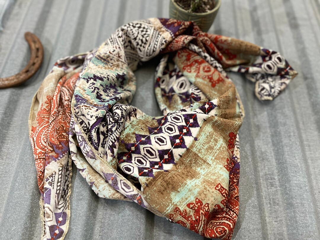 Tribal Wild Rag/mini Wild Rag - Etsy