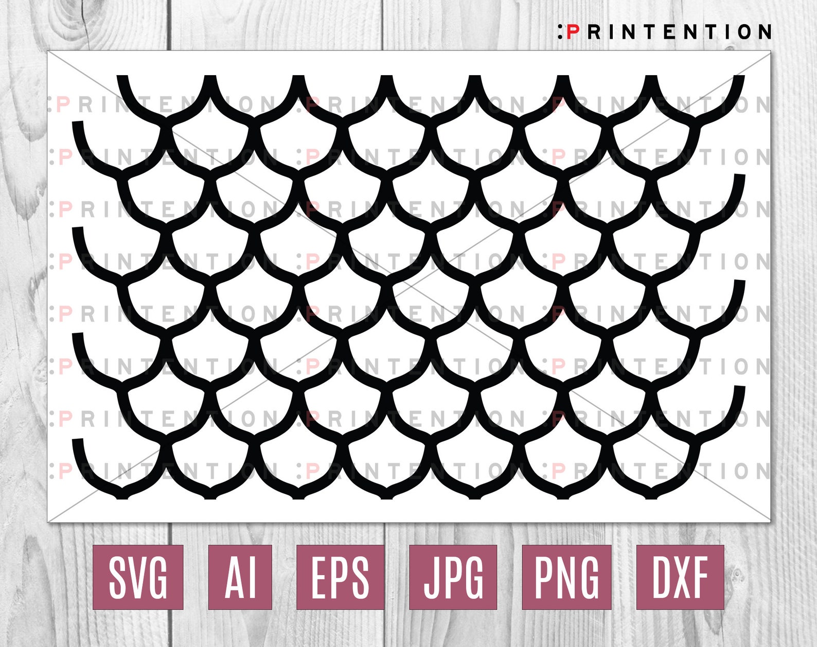 SVG Repeating Scales Pattern - Digital Paper - Eps - Png - Ai -jpg ...