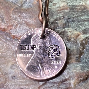 TRUMP / MAGA / Trump gift / MAGA gift / Lucky Trump keychain / Trump 2024 Penny key ring / keychain