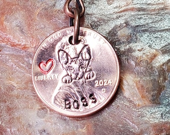 SPHYNX / Cat gift / Sphynx gift / PERSONALIZED Penny Key chain  DATES available 1959 through 2025