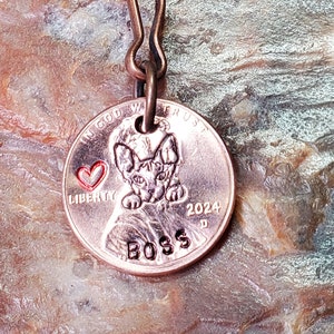 SPHYNX / Cat gift / Sphynx gift / PERSONALIZED Penny Key chain  DATES available 1959 through 2025