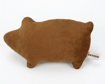 Marranito Pan Dulce Pillow – Mothers Day Gift, Dia De Las Madres Mexican Bread Plush Throw Pillow, Cute Pig Pan Dulce Cushion