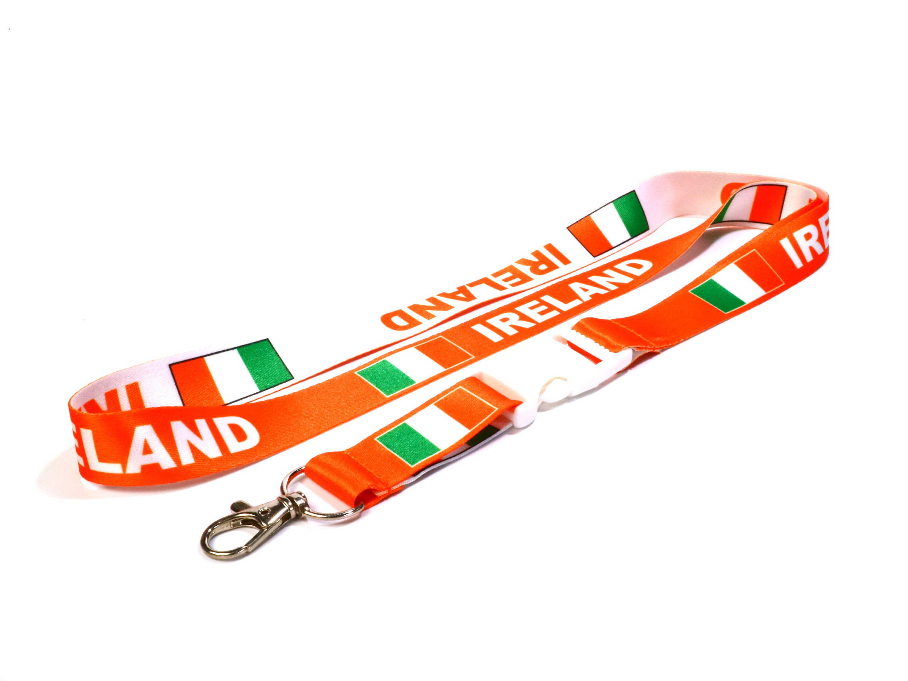ID Lanyard for Keys Badges Dominican Republic Flag Reversible Lanyard Keychain with Quick Release Buckle and Metal Clasp ID Holder for Women Men RockNerdy