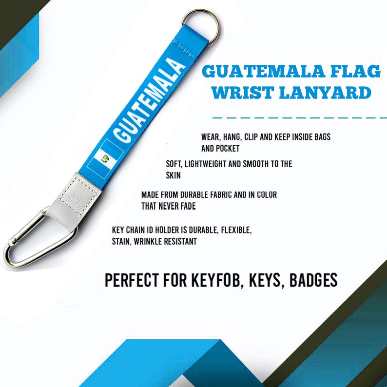 Guatemala Reversible Neck Strap Lanyard Detachable Keychain for ID Keys Badge Guatemala Reversible Neck Strap Lanyard Detachable Keychain for ID Keys Badge