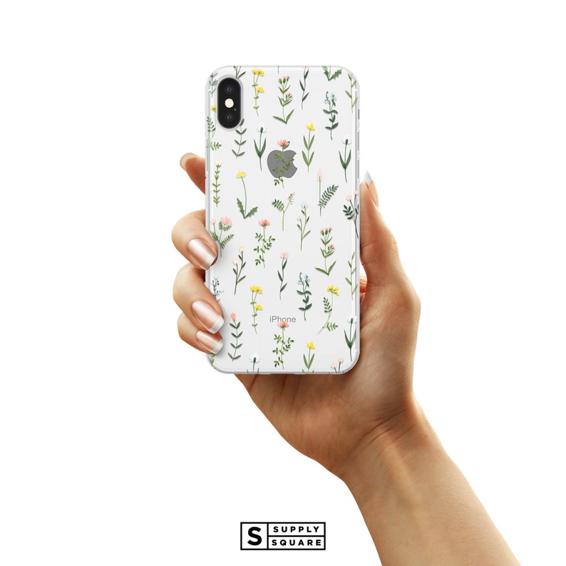 Clear Wildflower iPhone Case iPhone Xs Max Case iPhone Xr Etsy