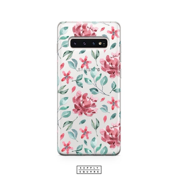 Tropical snake and flowers Samsung S10 Case