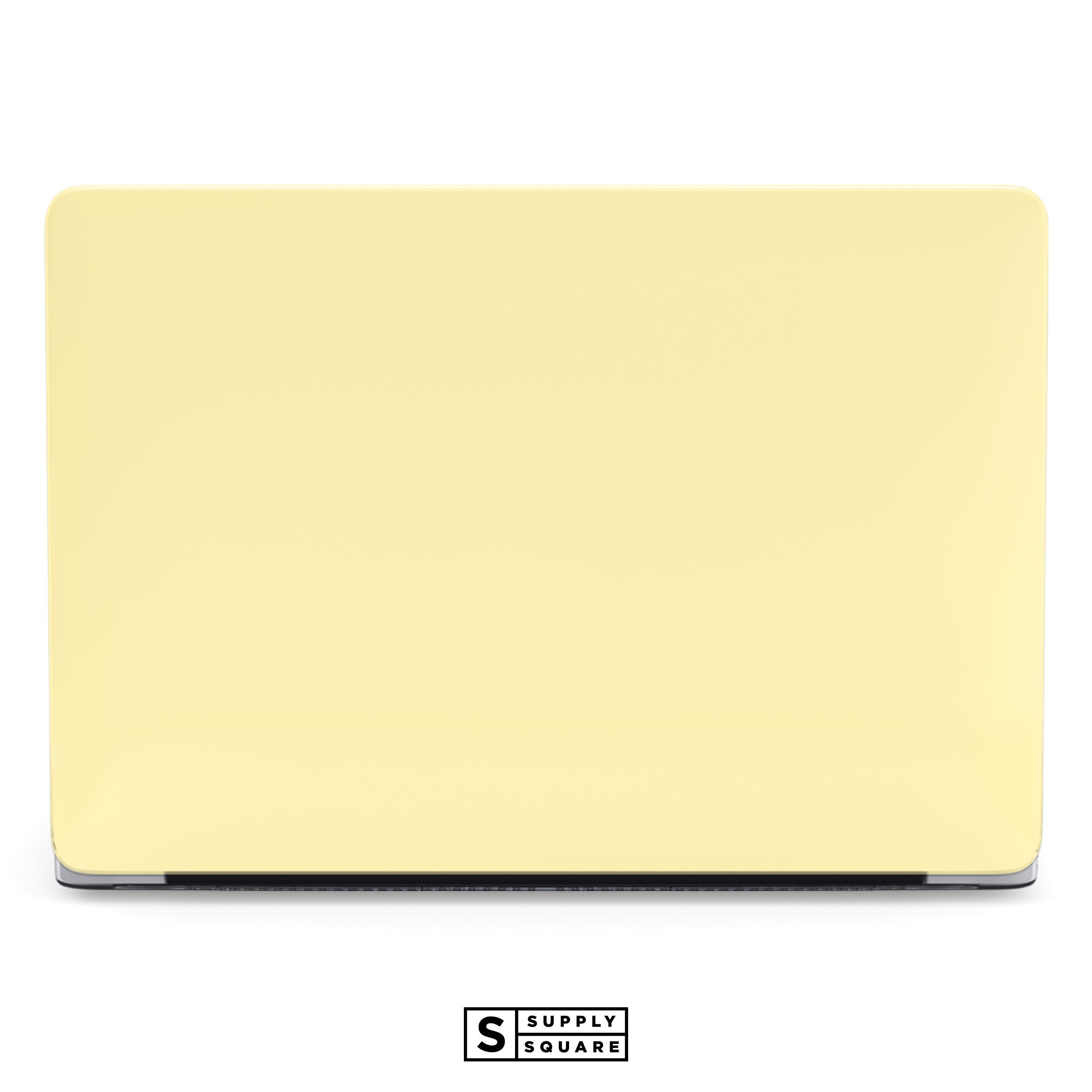 pastel yellow macbook case