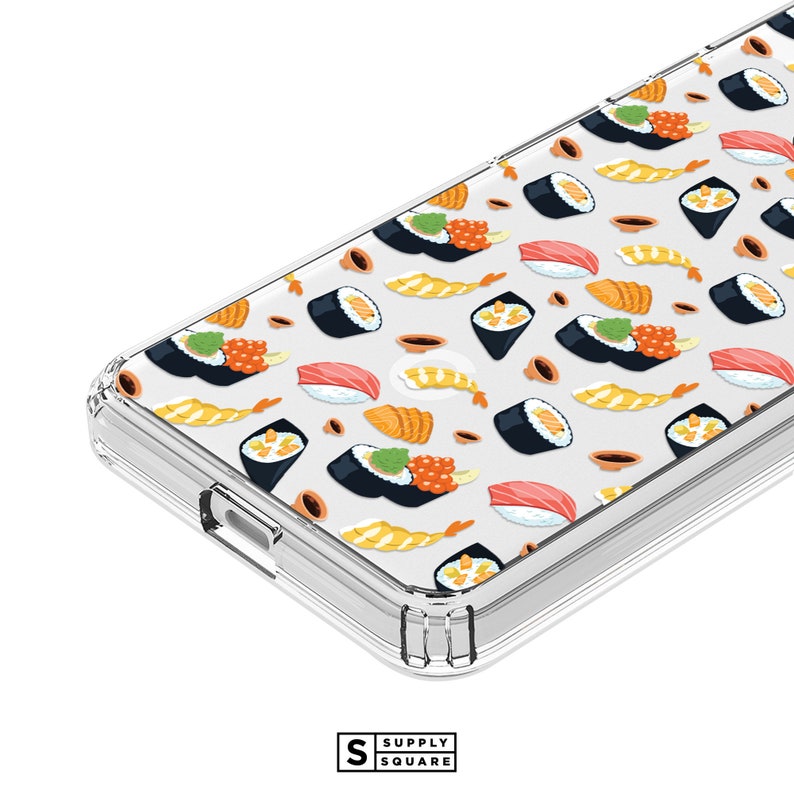 Pixel 4a Case Pixel 3XL Case Tech Accessories Pixel 4 XL Case Pattern Pixel 3a XL Case Pixel 2 XL Case Clear Sushi Pixel Case