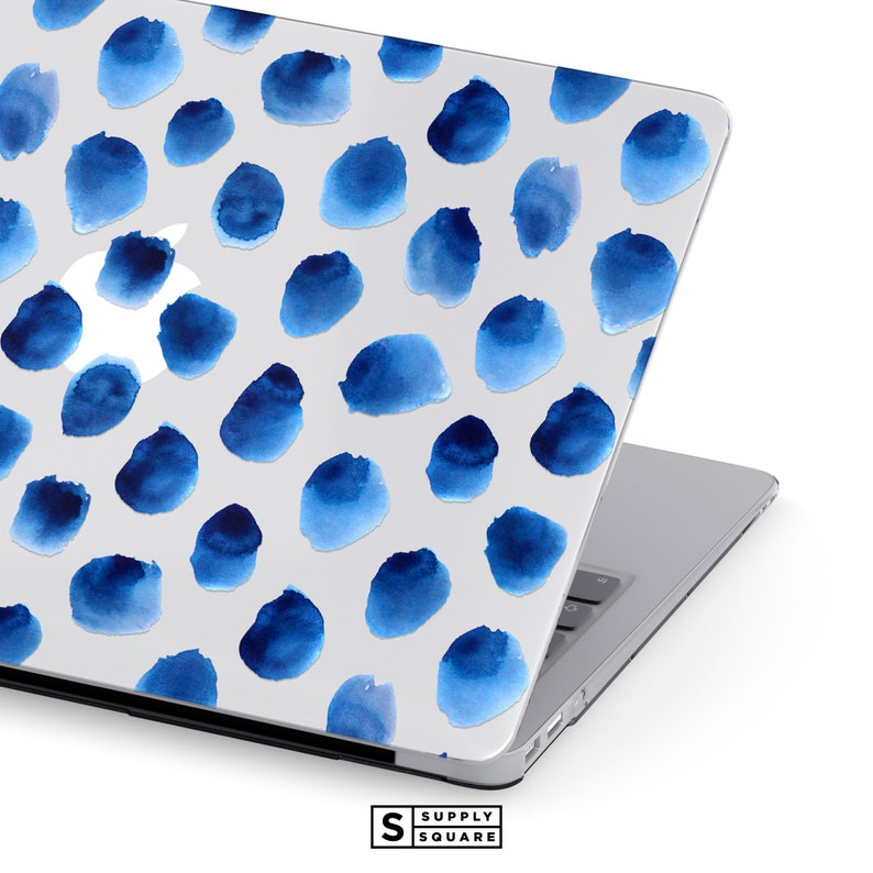 Polka Dot MacBook Case MacBook Pro 13 Case Blue MacBook Air 13 Case 12 Inch Watercolor 16 Inch 11 Inch 13 Inch Clear Mac 15 Inch