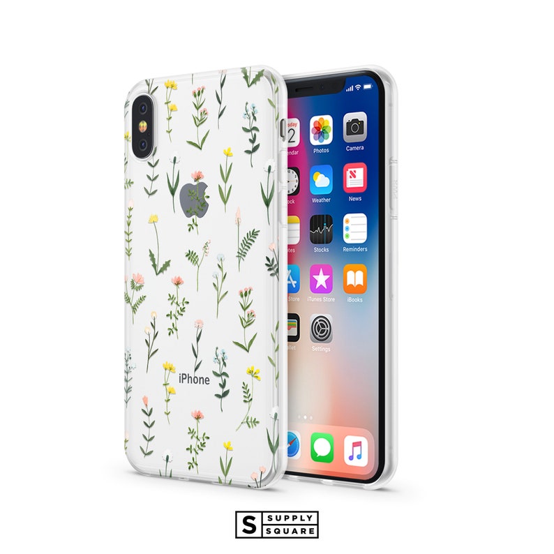 Clear Wildflower iPhone Case iPhone Xs Max Case iPhone Xr Etsy