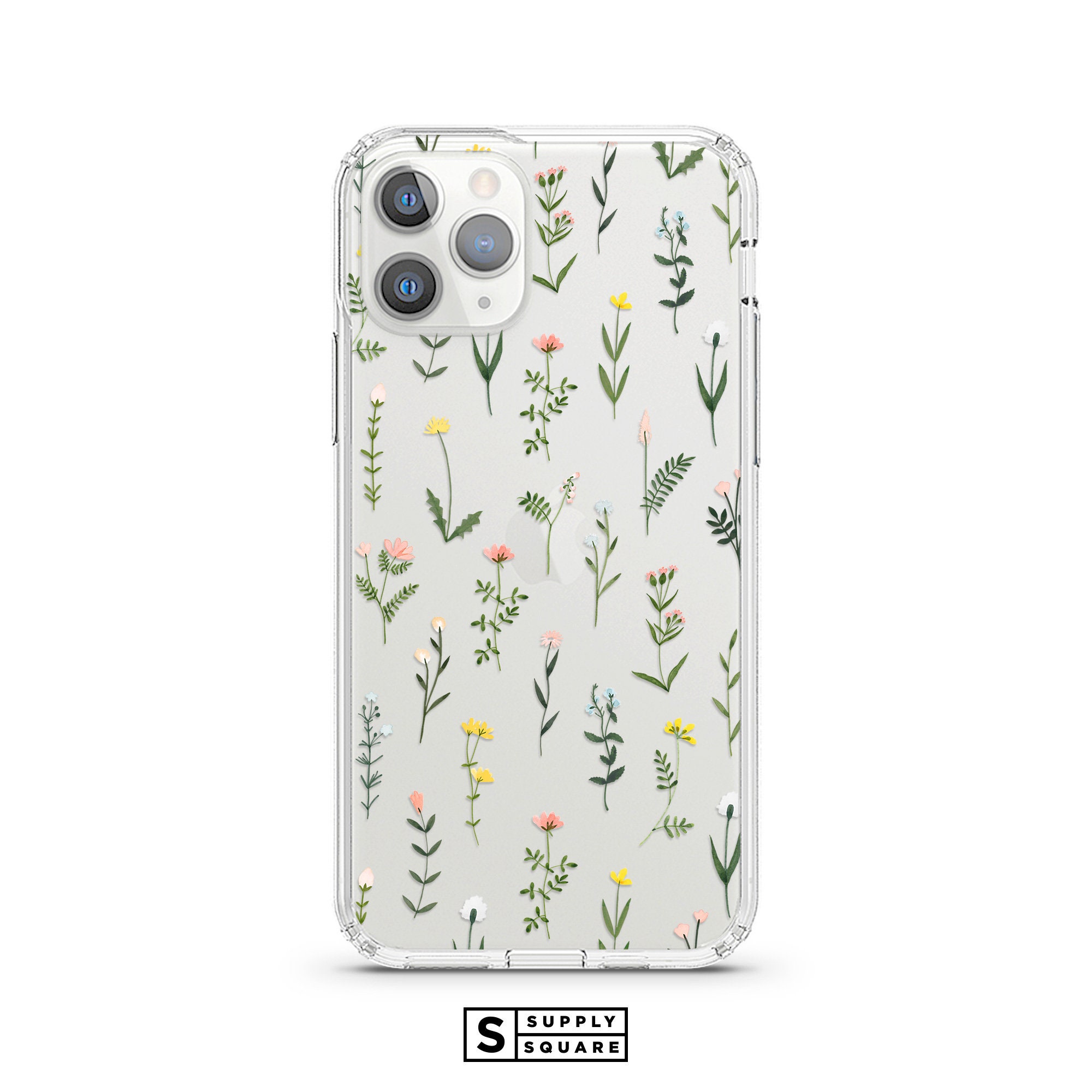 Clear Wildflower Iphone Case Iphone Xs Max Case Iphone Xr Etsy Canada