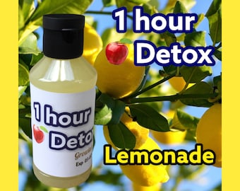 1 hora de desintoxicación - Formulado para fumadores de hojas verdes - Limonada 4 oz